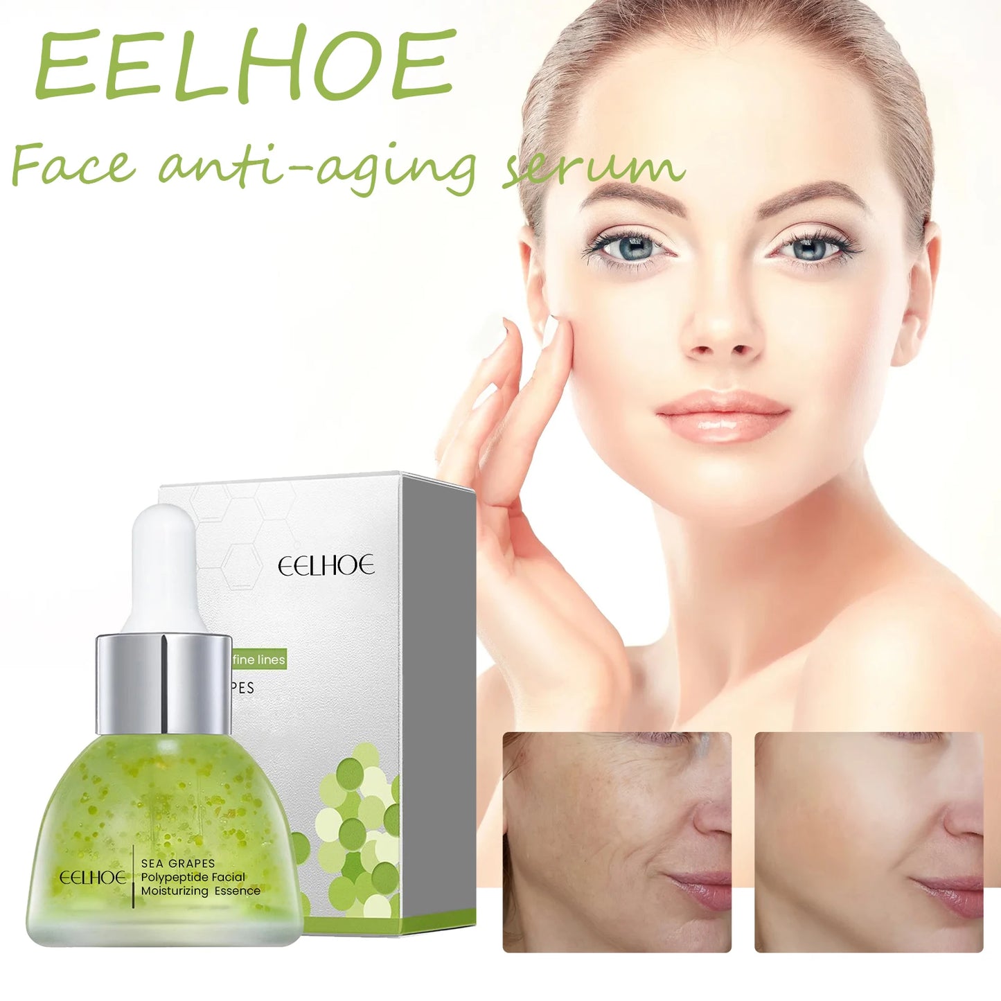 Eelhoe Sea Grape Polypeptide Facial Serum Anti Aging Moisturizing Booster