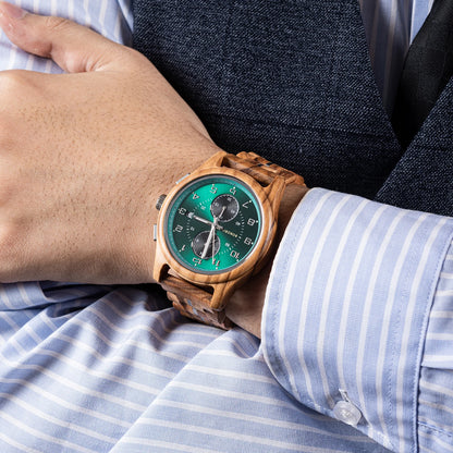 Bobo Bird Men Wooden Wristwatch Handcrafted Vintage Quartz