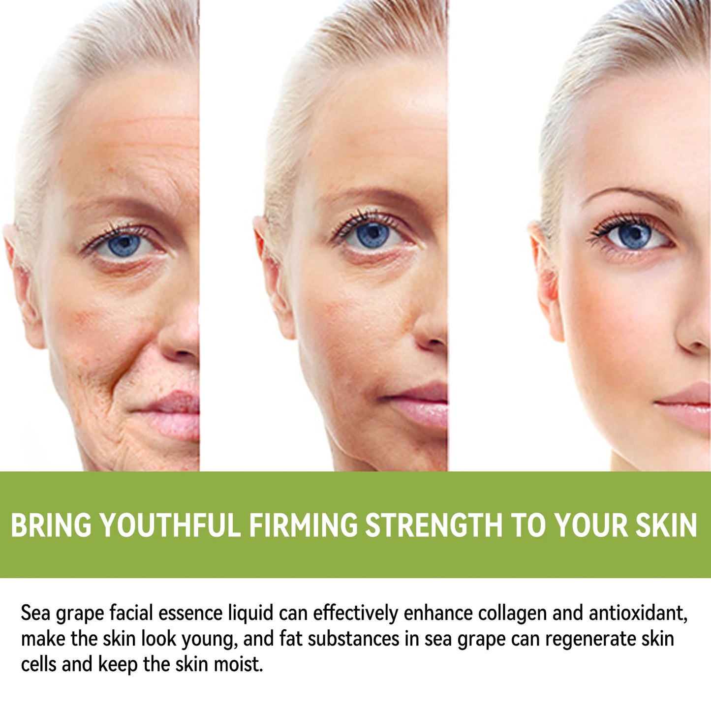 Eelhoe Sea Grape Polypeptide Facial Serum Anti Aging Moisturizing Booster