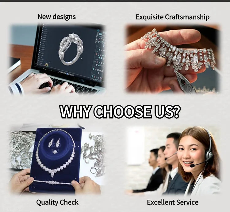 Trendy 4 Piece Water Drop Necklace Earrings Ring Bracelet Wedding Jewelry Set For Women Zircon Crystal Dubai Bridal Gift