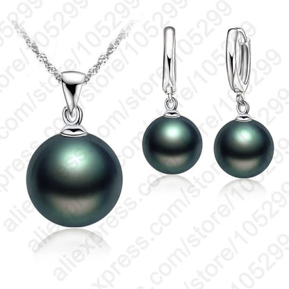 Genuine 925 Sterling Silver Bridal Jewelry Sets With Pearls For Women Girls Engagement Anniversary Gift Wholesale