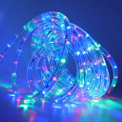 Waterproof Outdoor LED Rope Light 220V 110V Rainbow Tube For Christmas Decor