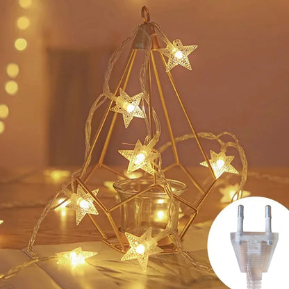LED String Lights Outdoor Star Chain Lights Fairy Lights Christmas Decor