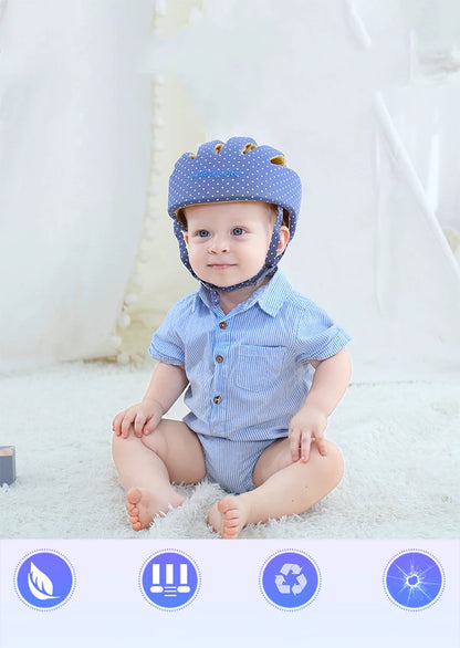 Adjustable Baby Anti Shock Helmet Cap For Newborn To 18 Months Head Protection