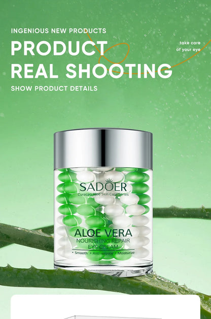 SADOER Aloe Vera Eye Cream For Dark Circles And Puffiness Moisturizing