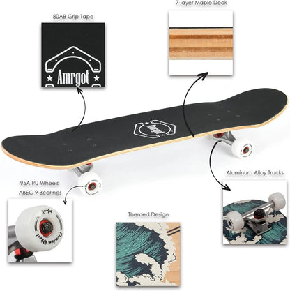 Maple Wood Skateboard For Beginners