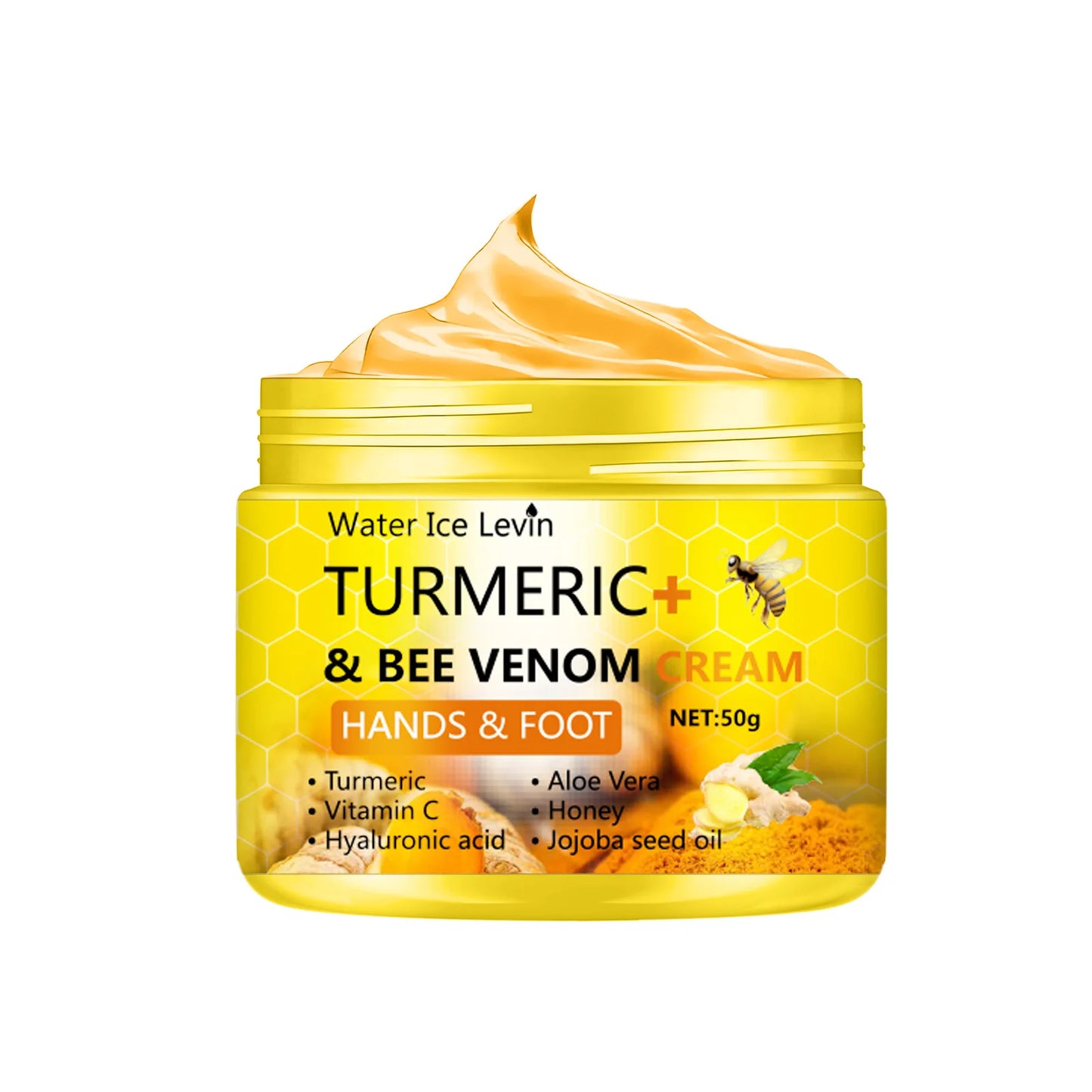 Turmeric Bee Venom Foot and Hand Crack Repair Cream 50g Moisturizing