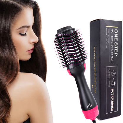 Multi Function Hair Dryer Brush 4 In 1 Styling Tools Styler Volumizer Hot Air Straightener Brush For All Hair