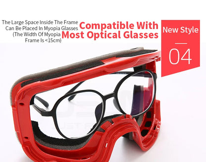 JSJM Double Layer Anti Fog Ski Goggles UV400 Protection for Snowboard Snowmobile