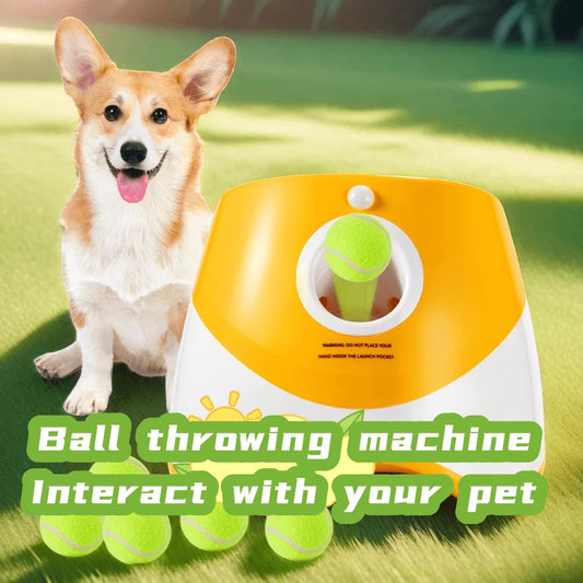 Automatic Dog Ball Launcher Toy USB Rechargeable Chase Toy For Dogs