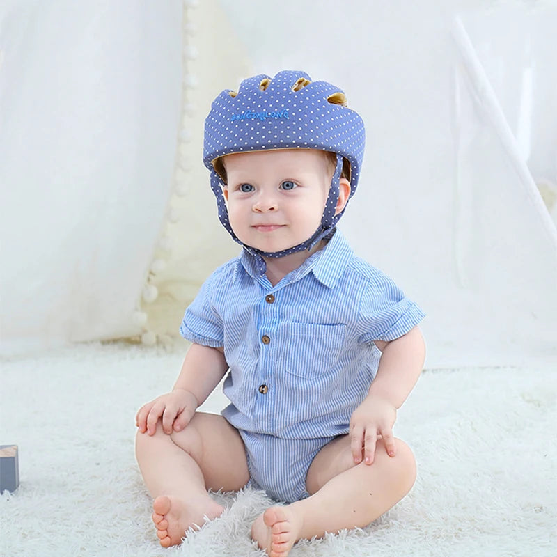 Adjustable Baby Anti Shock Helmet Cap For Newborn To 18 Months Head Protection