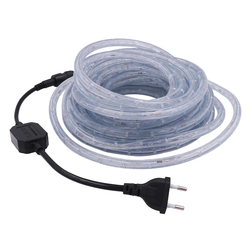 Waterproof Outdoor LED Rope Light 220V 110V Rainbow Tube For Christmas Decor