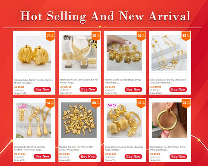 Fashion Bead Pendant Jewelry Set For Women Clip Earrings Gold Color Necklace Daily Wear Two Piece Trendy Accessories
