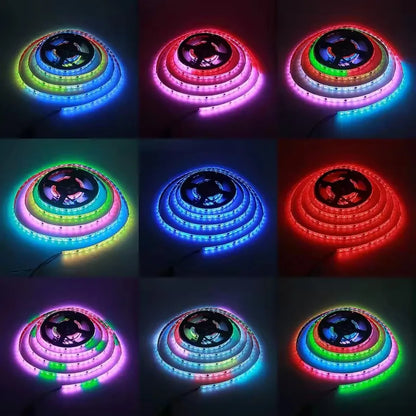 Ws2812B Addressable RGB IC LED Strip 5V USB Bluetooth App Control 1 To 30M