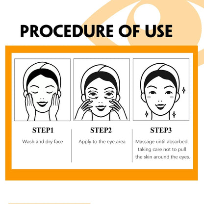 Turmeric Eye Cream Stick Anti Puffiness Dark Circles Brightening Moisturizing