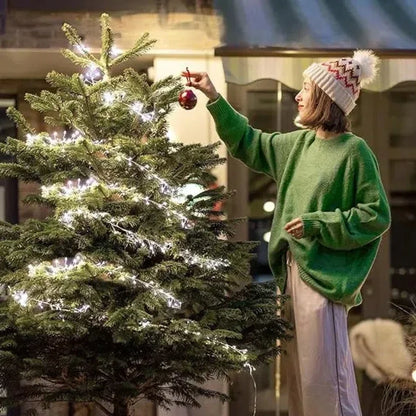 Christmas Decorations 2024 String Light Xmas Tree Hanging Ornament Diy Wreath