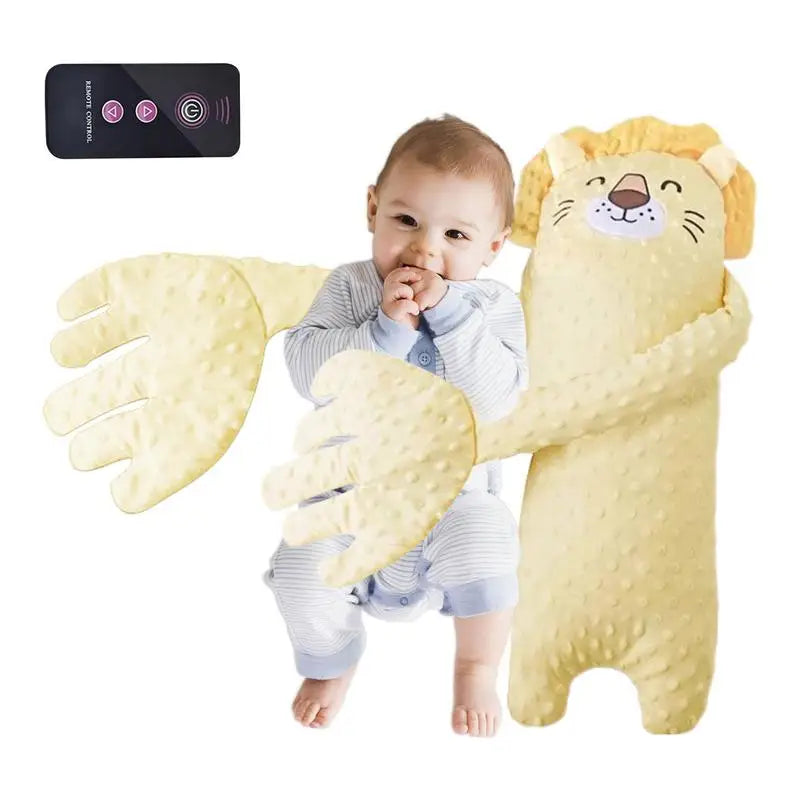 Remote Control Electric Bear Shaped Plush Baby Sleep Toy Sleep Aid Pillow