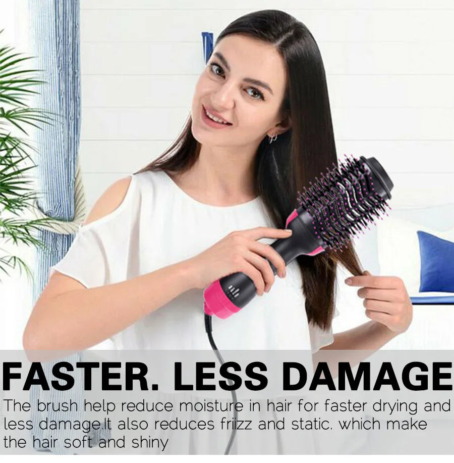 Multi Function Hair Dryer Brush 4 In 1 Styling Tools Styler Volumizer Hot Air Straightener Brush For All Hair
