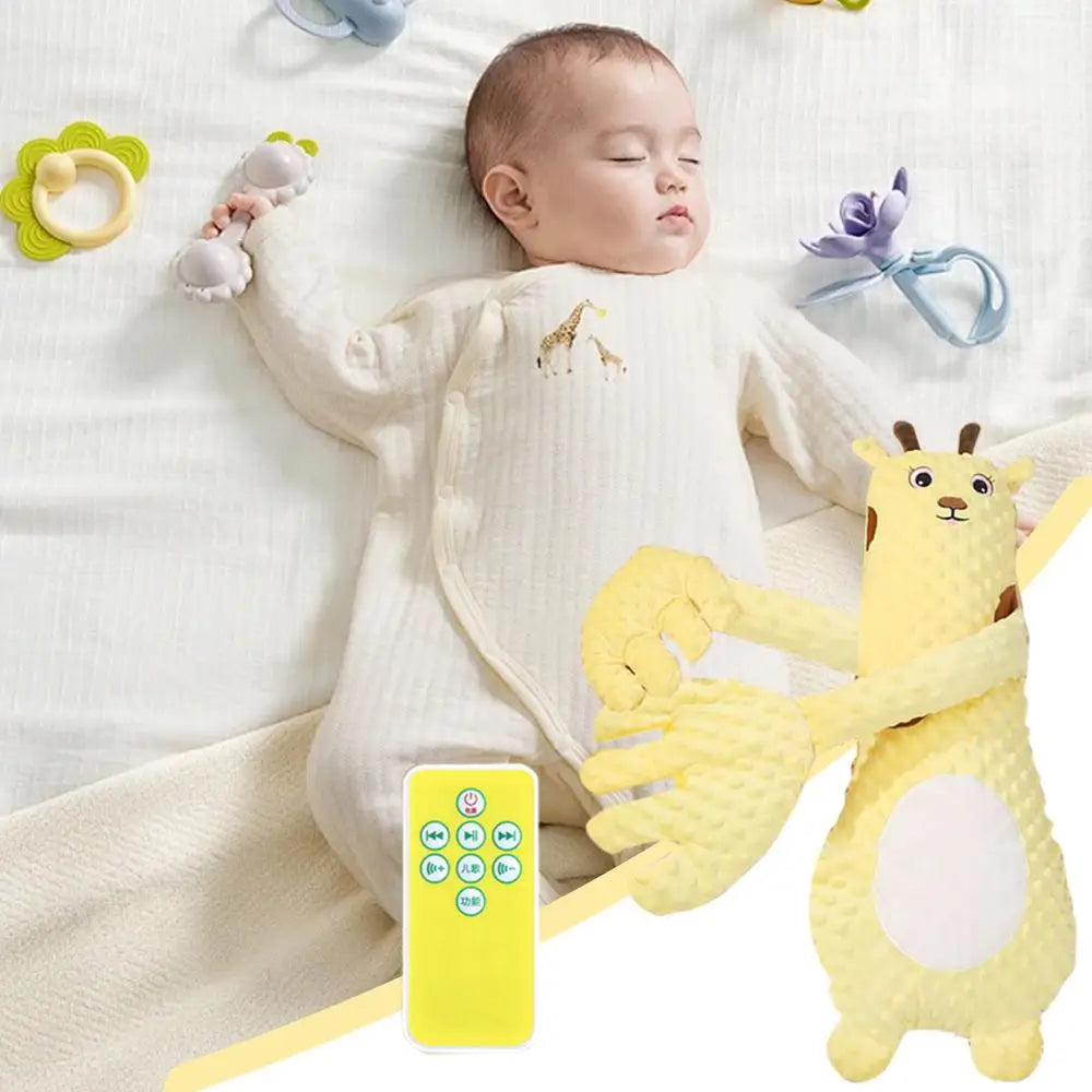 Upgraded Electric Baby Sleep Patting Doll Music Soothing Palm Remote Control