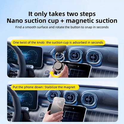 Newest 360 Degree Rotating Magnetic Car Phone Holder With Vacuum Suction Cup