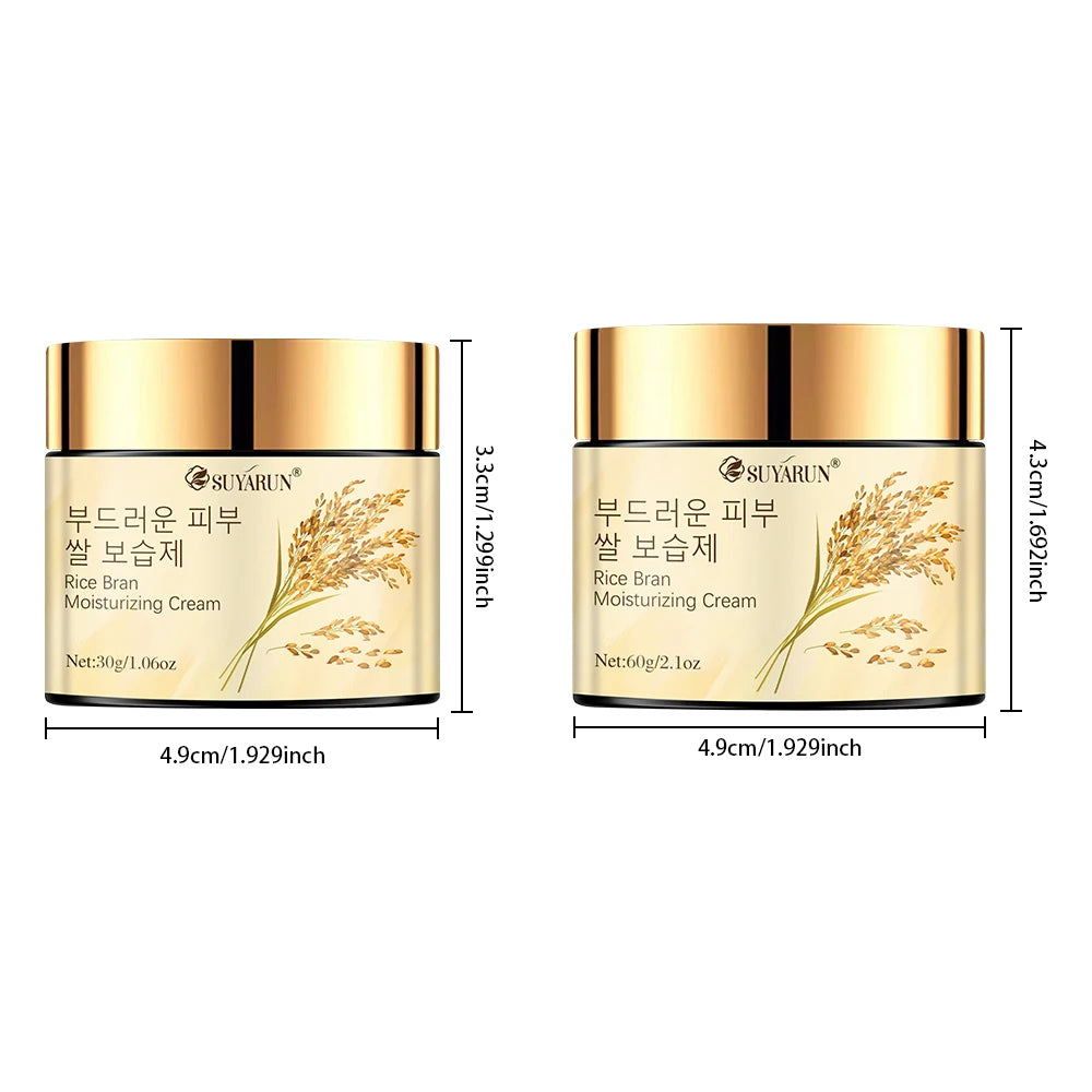 SUYARUN Korean Rice Extract Hydrating Face Cream 24H Moisture For All Skin Types