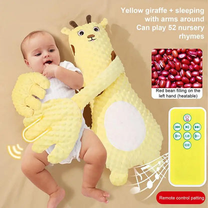 Upgraded Electric Baby Sleep Patting Doll Music Soothing Palm Remote Control