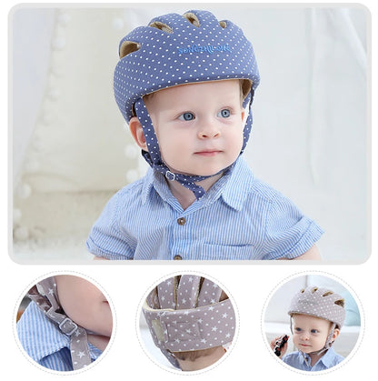 Adjustable Baby Anti Shock Helmet Cap For Newborn To 18 Months Head Protection