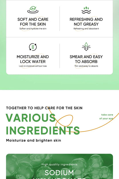 SADOER Aloe Vera Eye Cream For Dark Circles And Puffiness Moisturizing