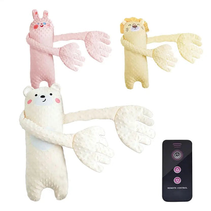 Remote Control Electric Bear Shaped Plush Baby Sleep Toy Sleep Aid Pillow