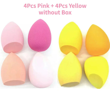 4 Or 8 Pieces Makeup Sponges Blender Beauty Egg Cosmetic Puff Foundation Sponges