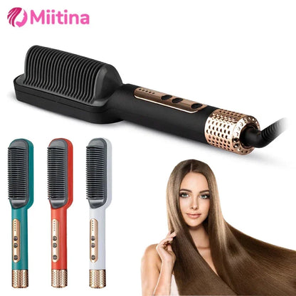 Negative Ion Mini Hair Straightener Hot Comb Anti Scalding No Harm To Hair