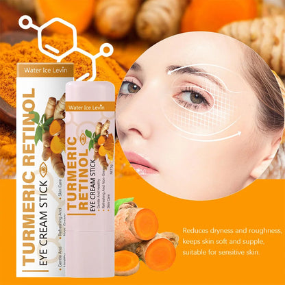 Turmeric Eye Cream Stick Anti Puffiness Dark Circles Brightening Moisturizing