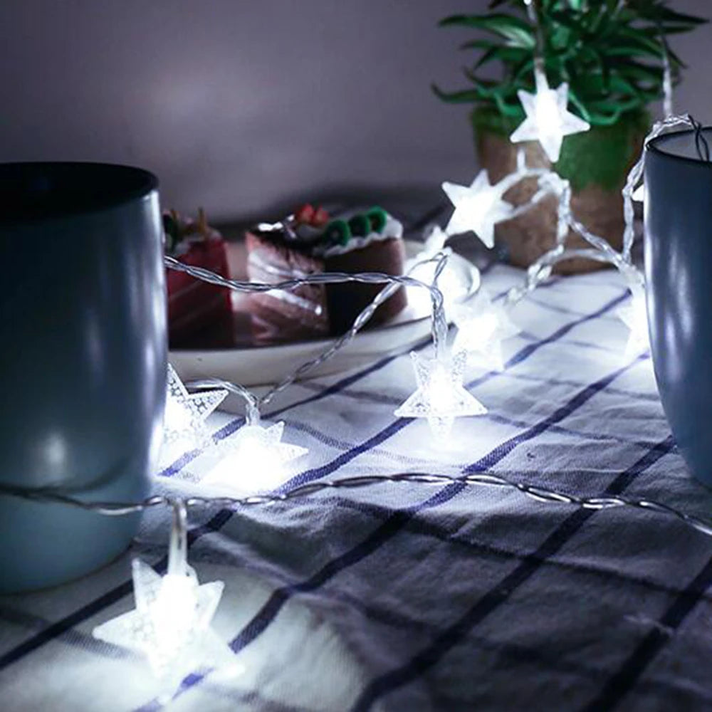 LED String Lights Outdoor Star Chain Lights Fairy Lights Christmas Decor