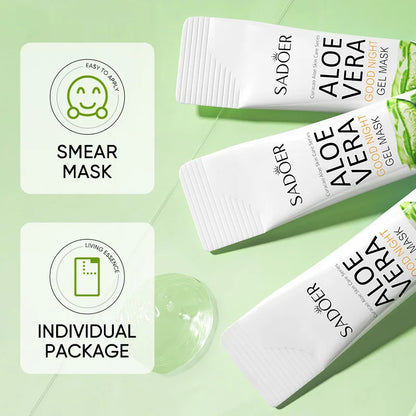 Sadoer Aloe Vera Sleeping Facial Masks 20 Pack Hydrating Moisturizing Anti Aging