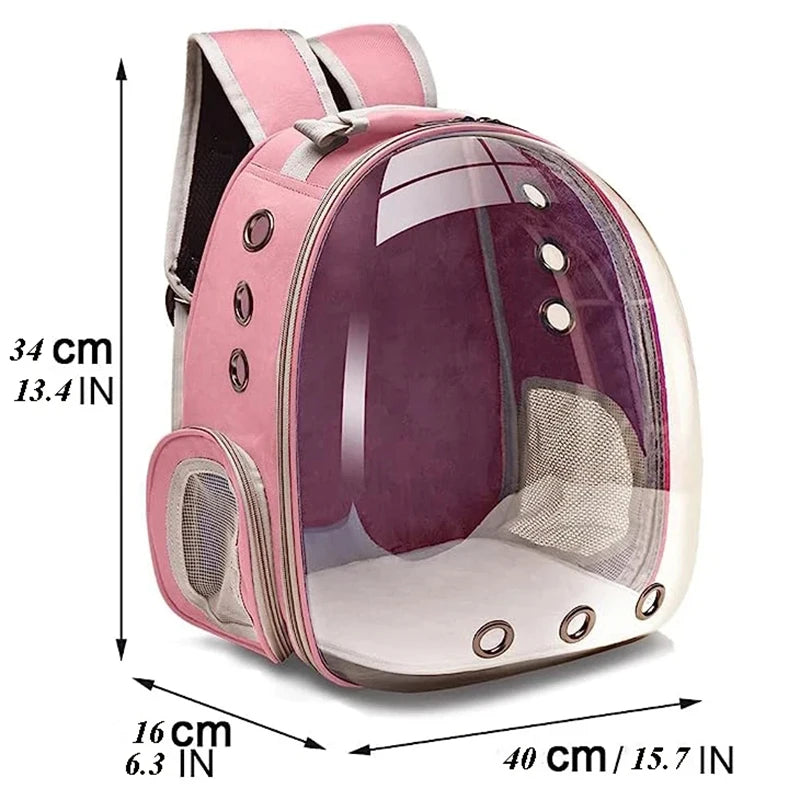Transparent Capsule Bubble Cat Pet Carrier Backpack For Travel Small Animals