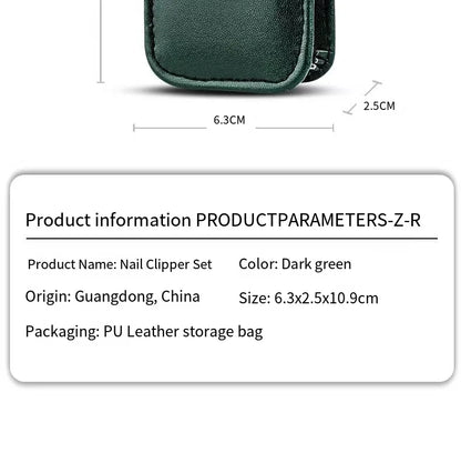 Stainless Steel Nail Clippers Set 6 Piece Portable Manicure Tools For Men Women High End Household