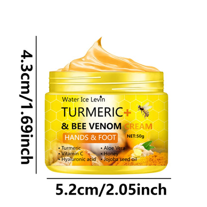 Turmeric Bee Venom Foot and Hand Crack Repair Cream 50g Moisturizing