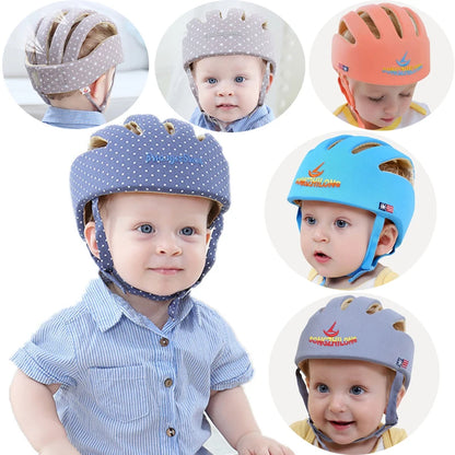 Adjustable Baby Anti Shock Helmet Cap For Newborn To 18 Months Head Protection