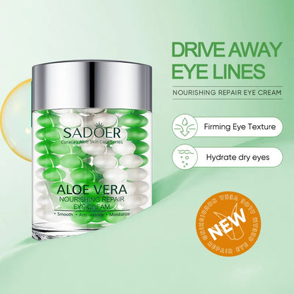 SADOER Aloe Vera Eye Cream For Dark Circles And Puffiness Moisturizing