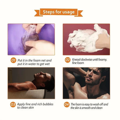 African Black Soap Acne Treatment Deep Cleansing Exfoliating Face Soap