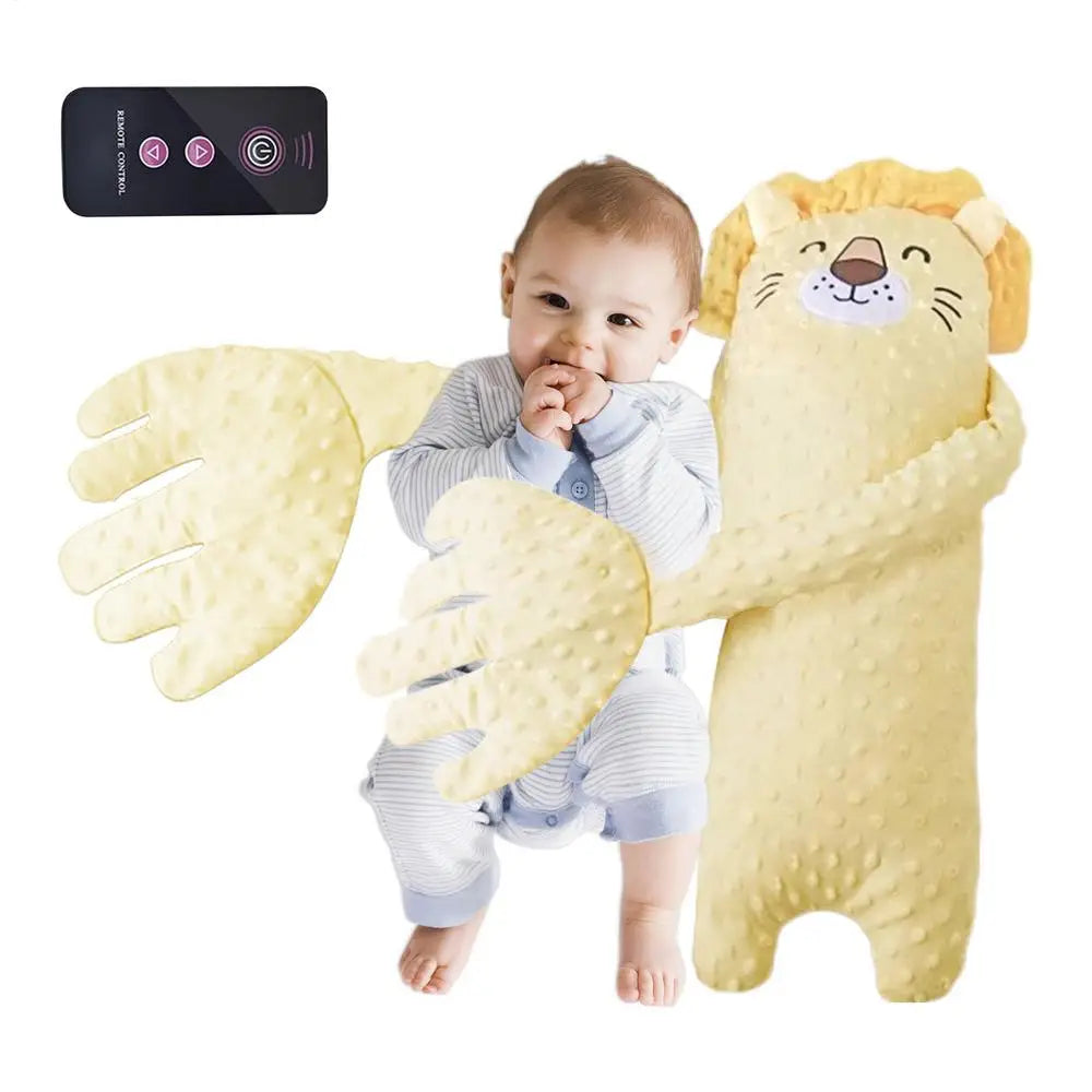 Remote Control Electric Bear Shaped Plush Baby Sleep Toy Sleep Aid Pillow