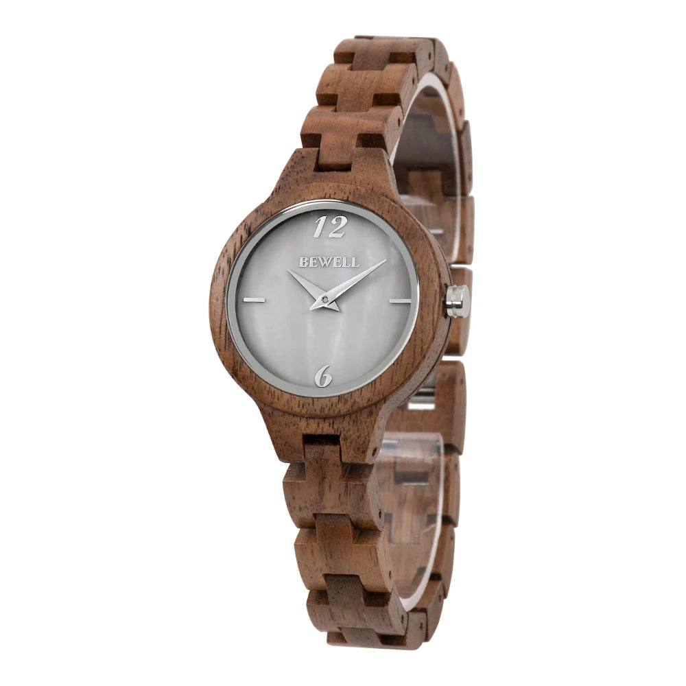 Natural Wood Watch For Women Wolkenstein 33mm Quartz