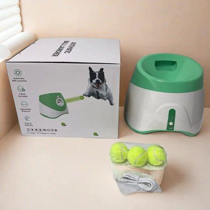 Automatic Dog Ball Launcher Toy USB Rechargeable Chase Toy For Dogs