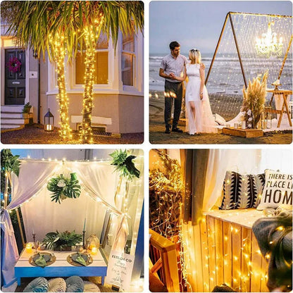LED Battery Powered String Lights Waterproof Fairy Lights For Bedroom Garden