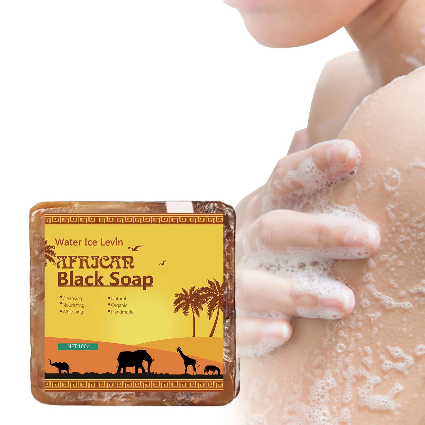 African Black Soap Acne Treatment Deep Cleansing Exfoliating Face Soap