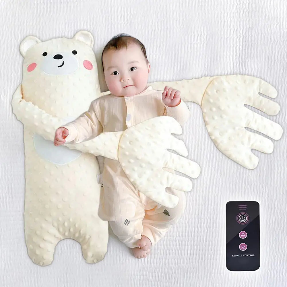 Remote Control Electric Bear Shaped Plush Baby Sleep Toy Sleep Aid Pillow