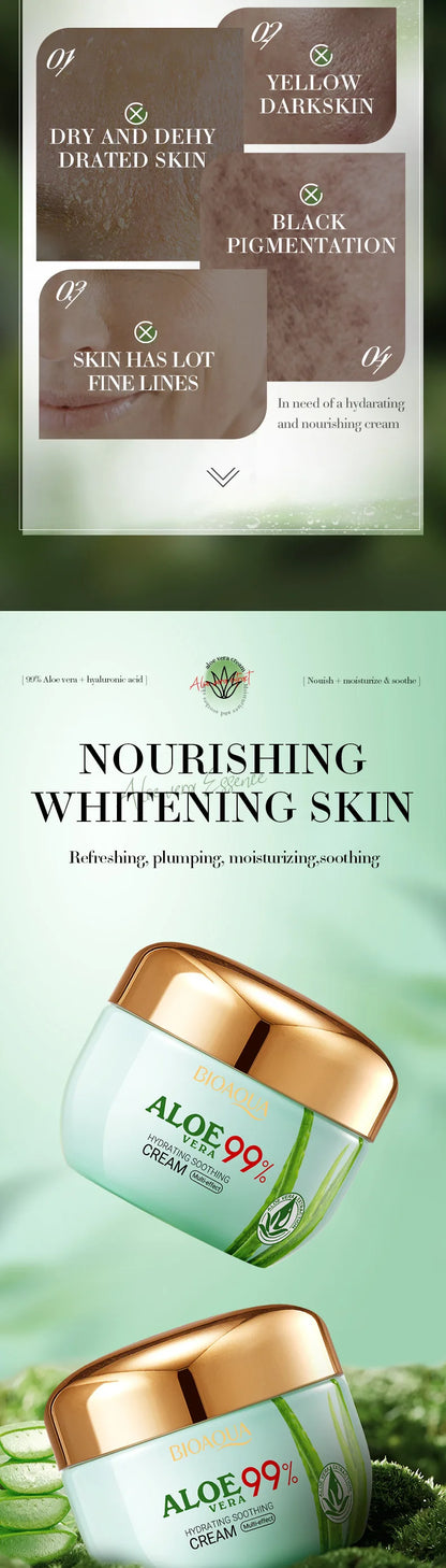 BIOAQUA Aloe Vera Skin Care Set 2 Piece Facial Cream And Eye Cream