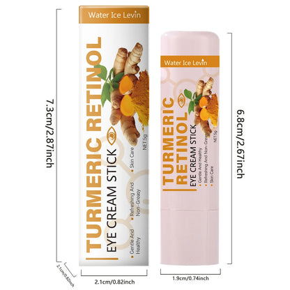 Turmeric Eye Cream Stick Anti Puffiness Dark Circles Brightening Moisturizing
