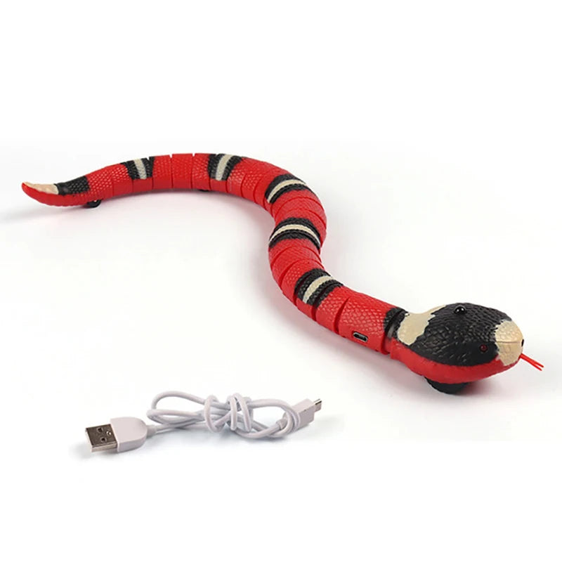 Automatic Cat Tease Toy USB Charging Snake Cat Toy For Pets