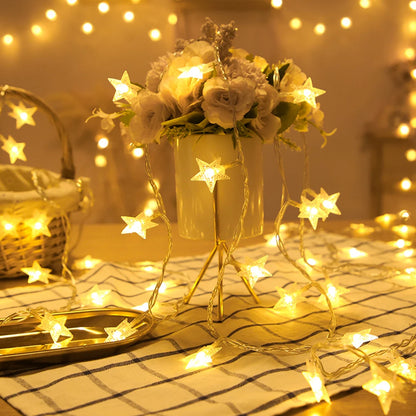LED String Lights Outdoor Star Chain Lights Fairy Lights Christmas Decor